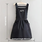 FloraBelle | Princess Style Waterproof Apron | Floral Work Uniform