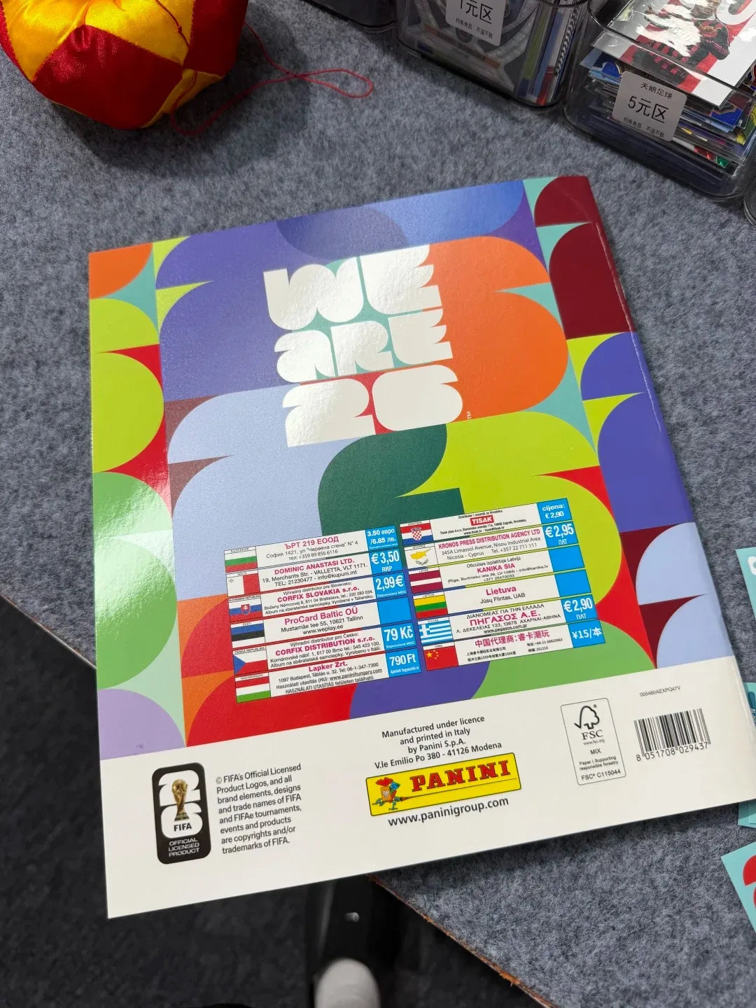 2026 Genuine Panini Official FIFA World Cup Soccer Card Sticker Pack & Album Limited Edition Collection Soccer Memorabilia Set