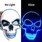 Horror Skull LED Light Full Face Cosplay Mask