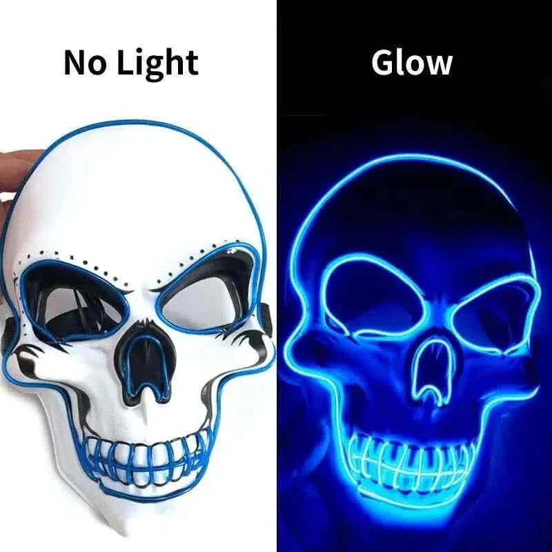 Horror Skull LED Light Full Face Cosplay Mask