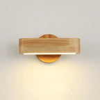 Rotating Wall Lamp | Japanese Solid Wood & Aluminium Design