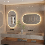 LumoOval | Oval LED Bathroom Mirror | Anti-Fog & Dimmable Backlit Design