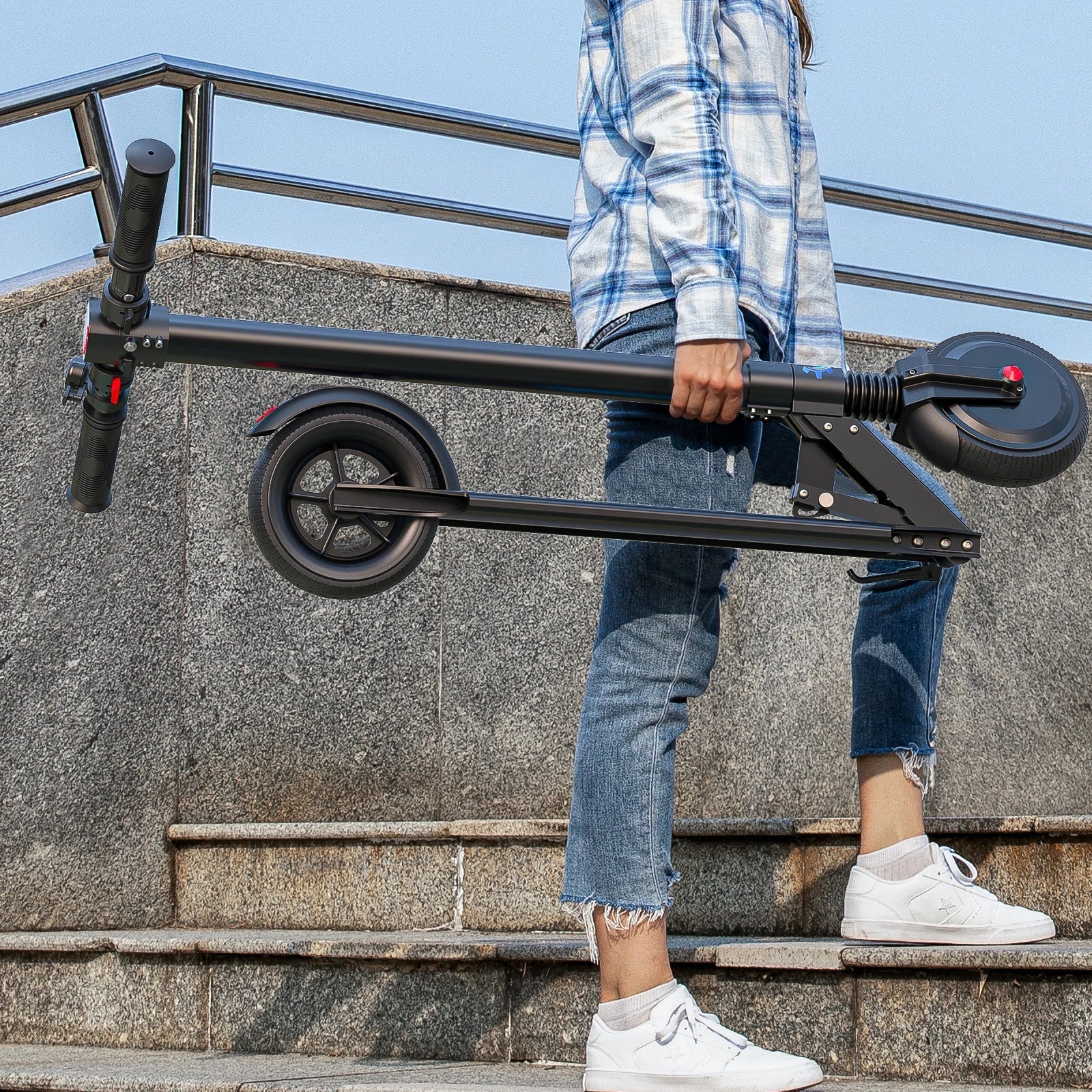 CAROMA Electric Scooter for Women - Foldable, 40-60km Range