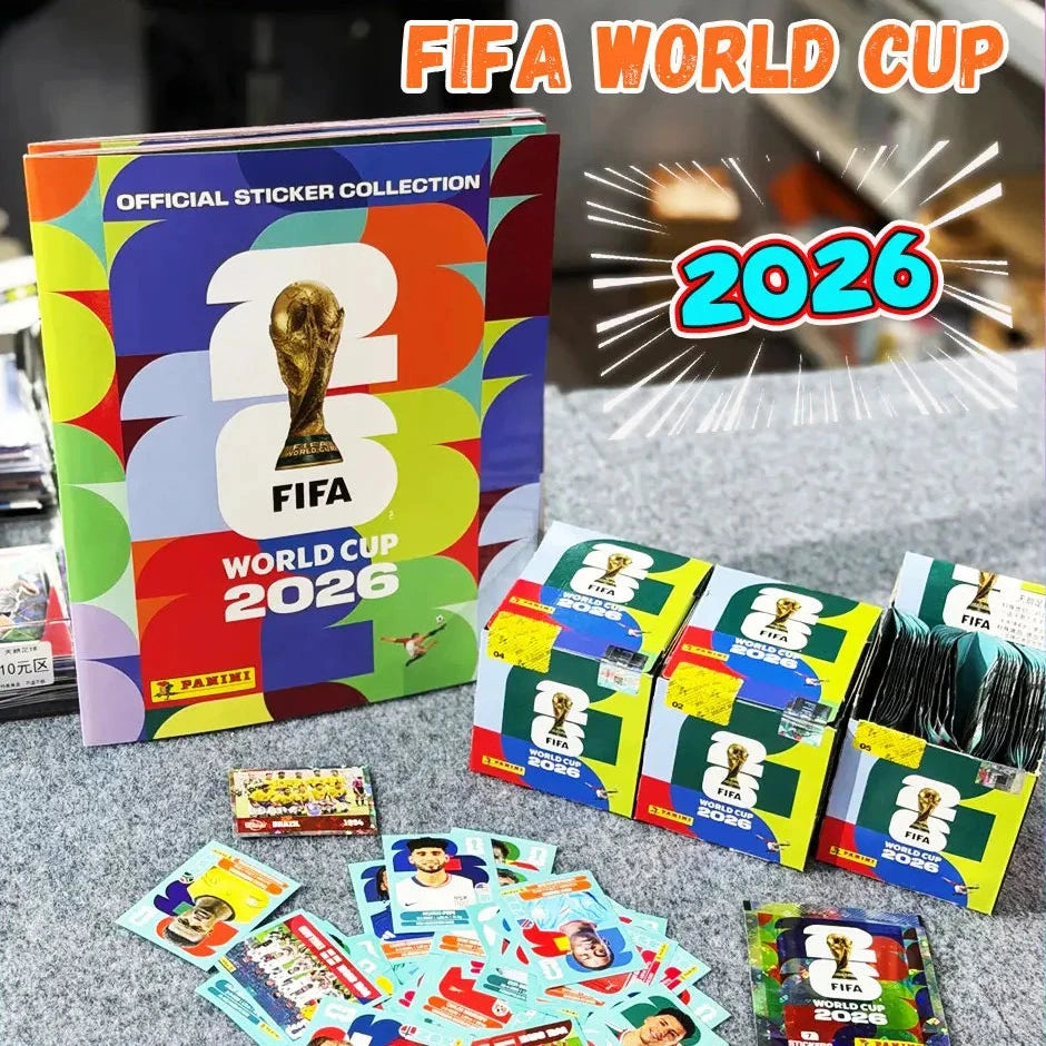 2026 Genuine Panini Official FIFA World Cup Soccer Card Sticker Pack & Album Limited Edition Collection Soccer Memorabilia Set