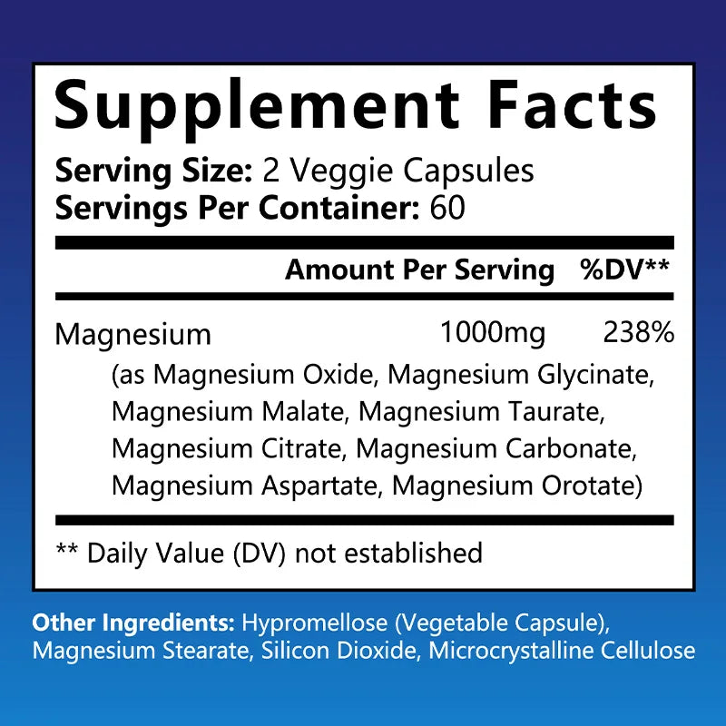 Bunkell Magnesium Complex 8 Essential Magnesium Supplement