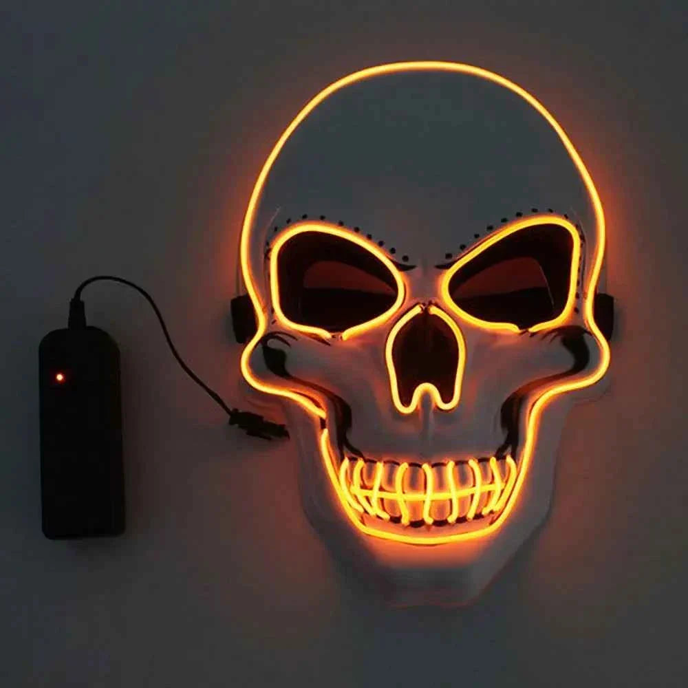 Horror Skull LED Light Full Face Cosplay Mask