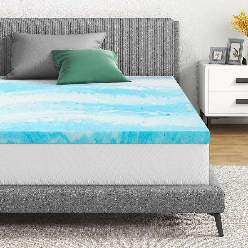 2 Inch Gel Infused Memory Foam Mattress Topper