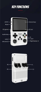 RetroRush Ultimate Retro Handheld Gaming Console – 128GB Pocket Arcade, Hi-Res Screen, 20k Games!