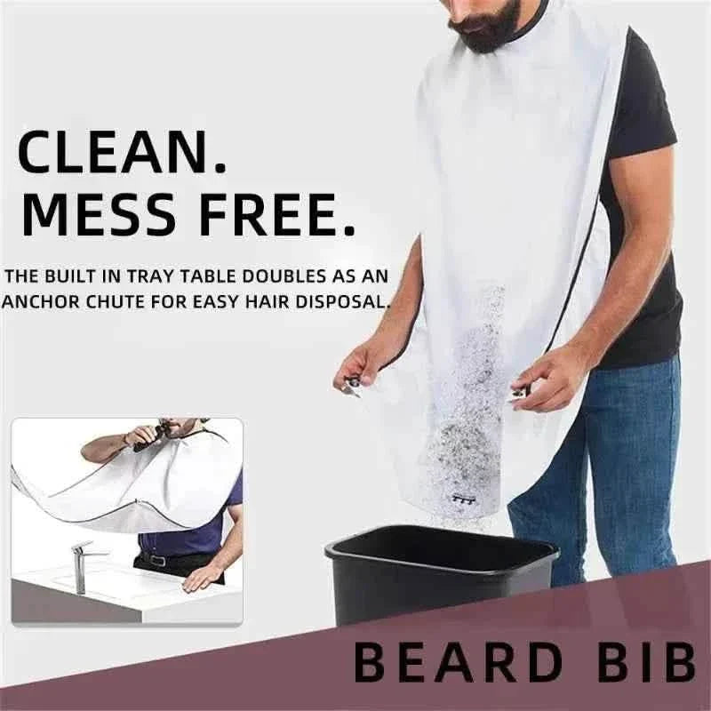 Male Shaving Apron Beard Catcher Cape Shaver Cleaning Hairdresser
