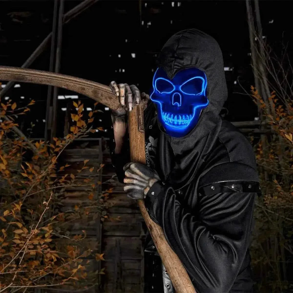 Horror Skull LED Light Full Face Cosplay Mask