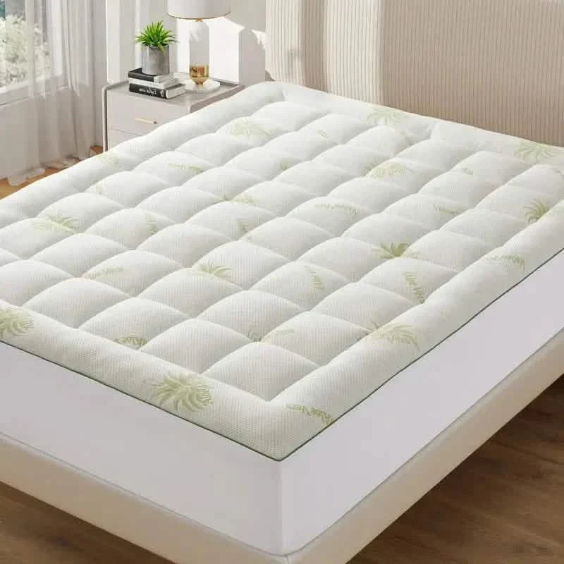 Mattress Topper for Back Pain | Cooling, Extra Thick, Soft Quilted Cover