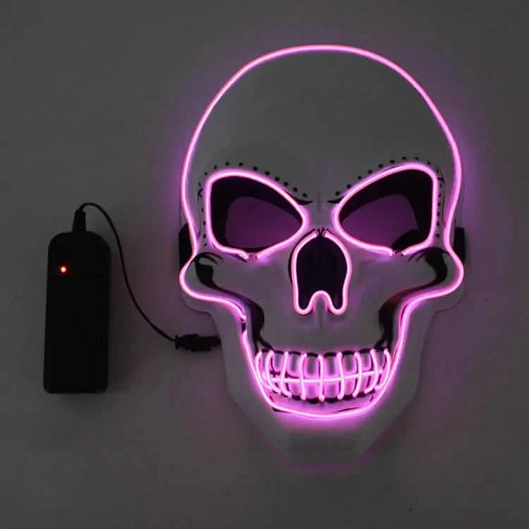 Horror Skull LED Light Full Face Cosplay Mask