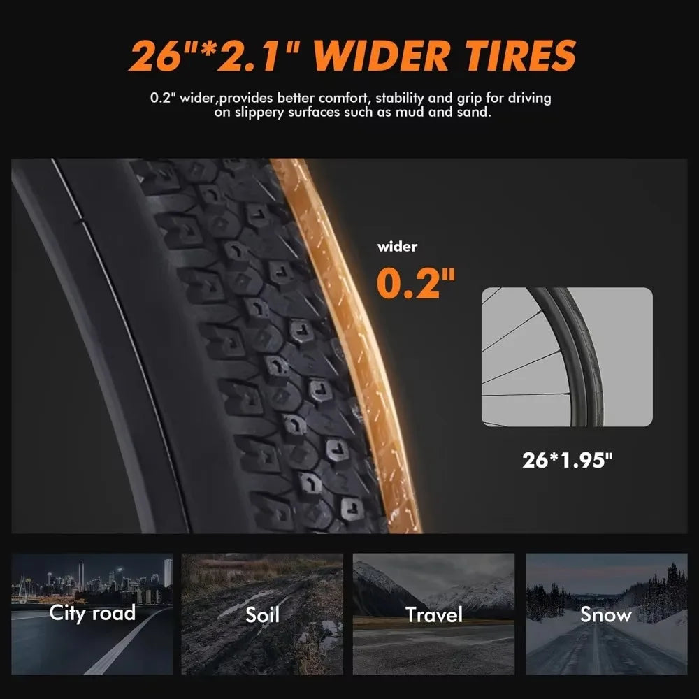 Electric Bike - Water Resistant, 7-Speed