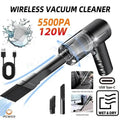 Wireless Vacuum Cleaner Dual Use for Home and Car 120W High Power Powerful Vacuum Cleaner Black PCMOS 1PC
