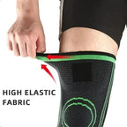 Knee Compressions Sleeve with Adjustable Straps for Running Working All Day