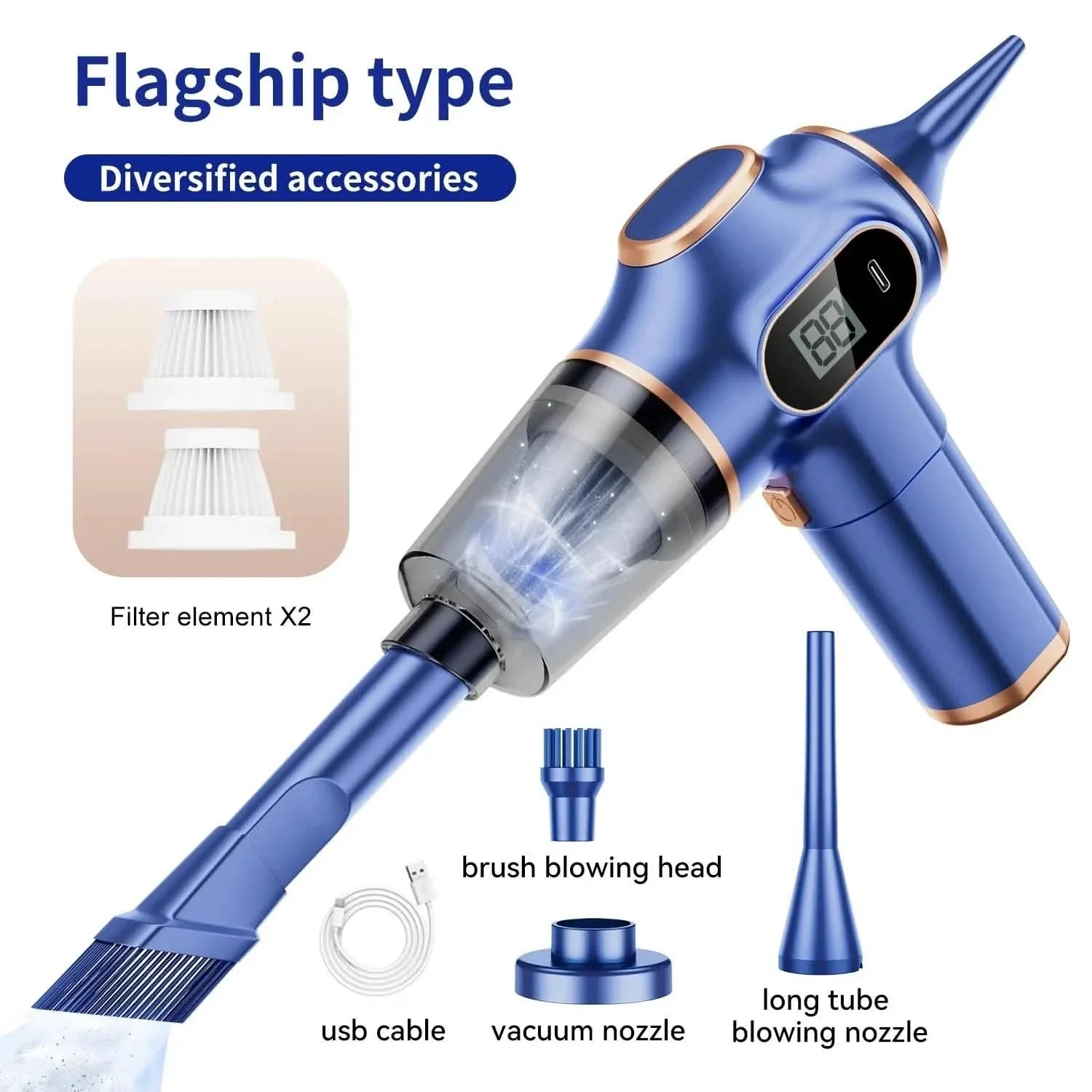 Mini Wireless Car Vacuum Cleaner High-Power Household Cleaning Machine