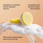 Lemon-Scented Garbage Disposal Cleaning Tablets – Deep Clean & Freshen Drains (12 Pack)