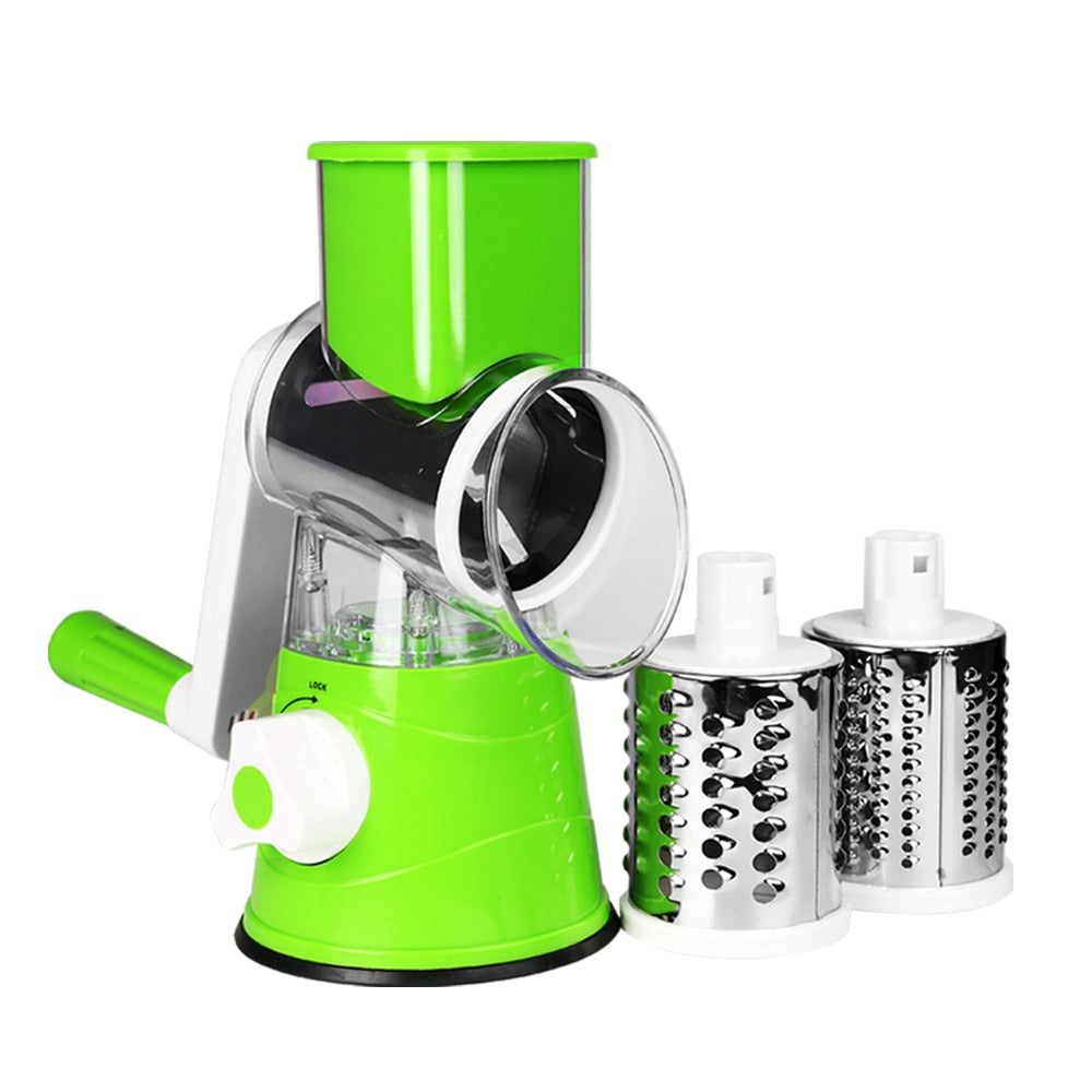3 in 1 Round Grater Cutter Potato Spiralizer