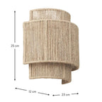 RattanGlow | Handwoven Rattan Wall Lamp