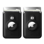 RFID Blocking Snap-On MagSafe Magnetic Card Wallet Holder Organizer With Built-In AirTag Pocket