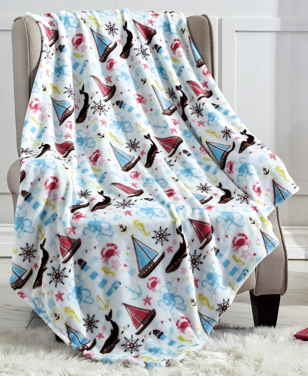 Christmas Blanket Cozy Festive Holiday Throw Blanket 50" x 60"