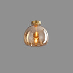 Nordic Glass Ball Ceiling Light | Semi-Flush Mount