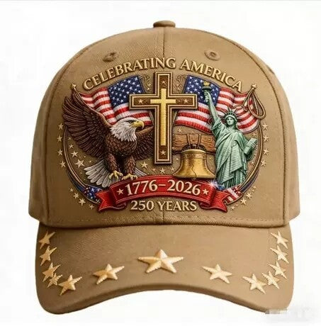 Eagle & Liberty & CrossUnited States 250th Anniversary Hat