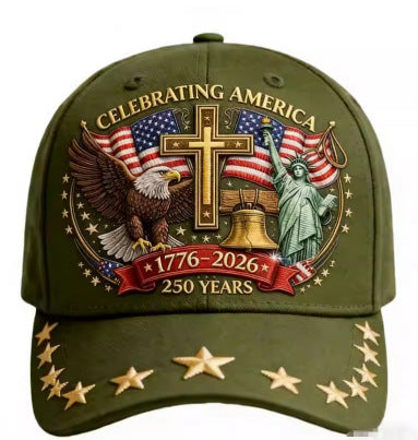 Eagle & Liberty & CrossUnited States 250th Anniversary Hat