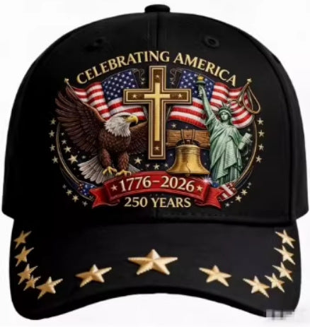Eagle & Liberty & CrossUnited States 250th Anniversary Hat