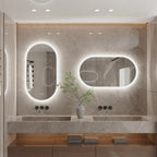 LumoOval | Oval LED Bathroom Mirror | Anti-Fog & Dimmable Backlit Design
