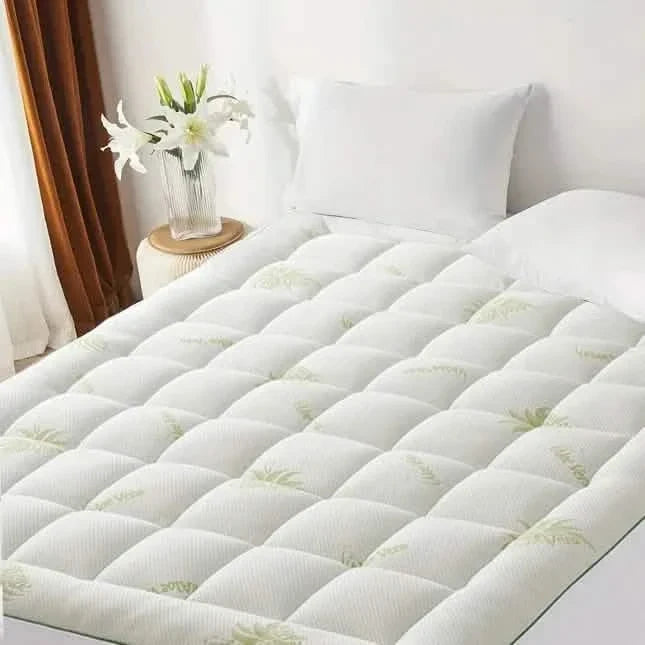 Mattress Topper for Back Pain | Cooling, Extra Thick, Soft Quilted Cover
