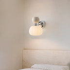 Nordic Pumpkin Wall Lamp | Modern Glass & Metal Sconce