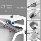 Wall Hanging Toilet Brush With Holder