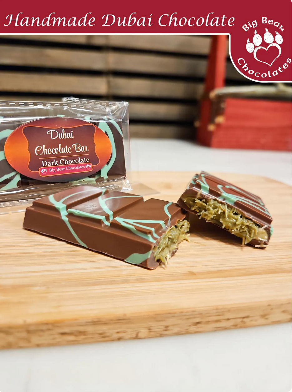 Dubai Chocolate Bar ( Milk Or Dark Chocolate )