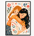 Custom Family Portrait Illustration, Cartoon Portrait, Personalized Digital Drawing From Photo, Memorial Gift for Mom, Gift for her