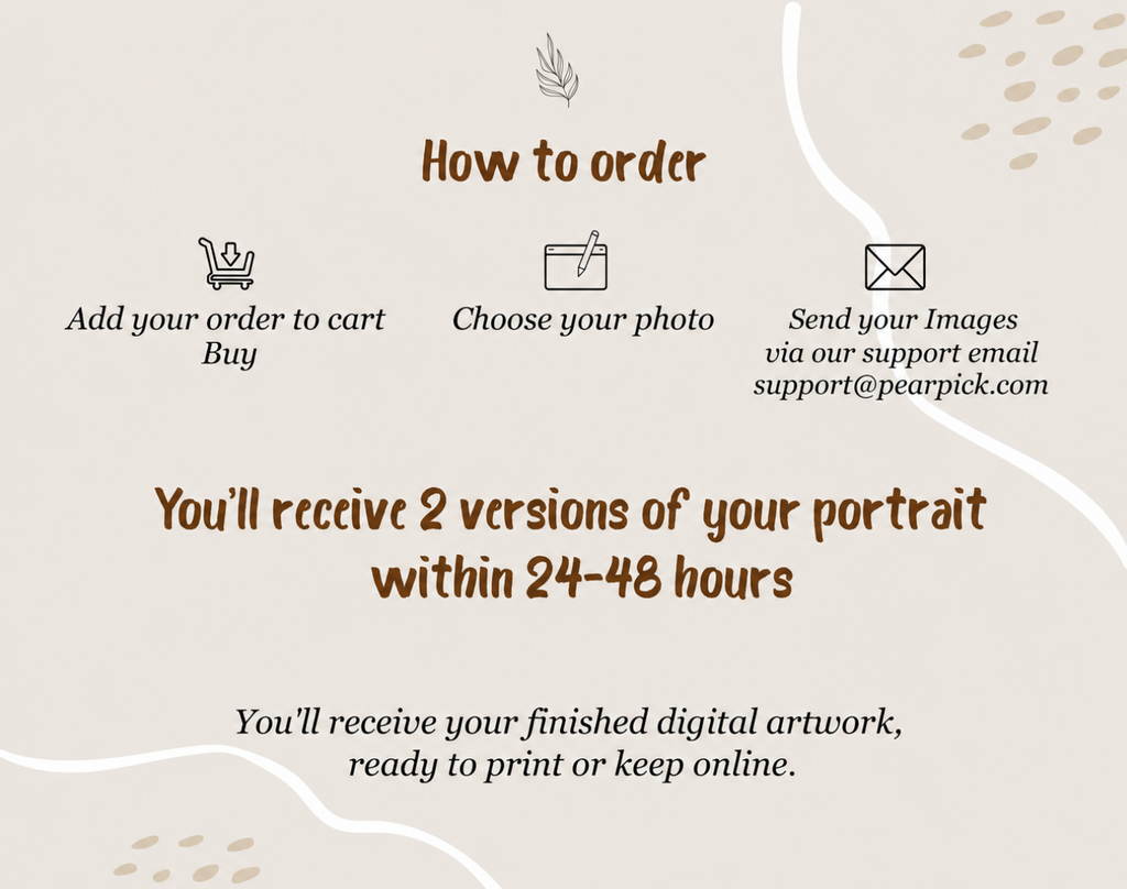 Custom Family Portrait Illustration, Cartoon Portrait, Personalized Digital Drawing From Photo, Memorial Gift for Mom, Gift for her