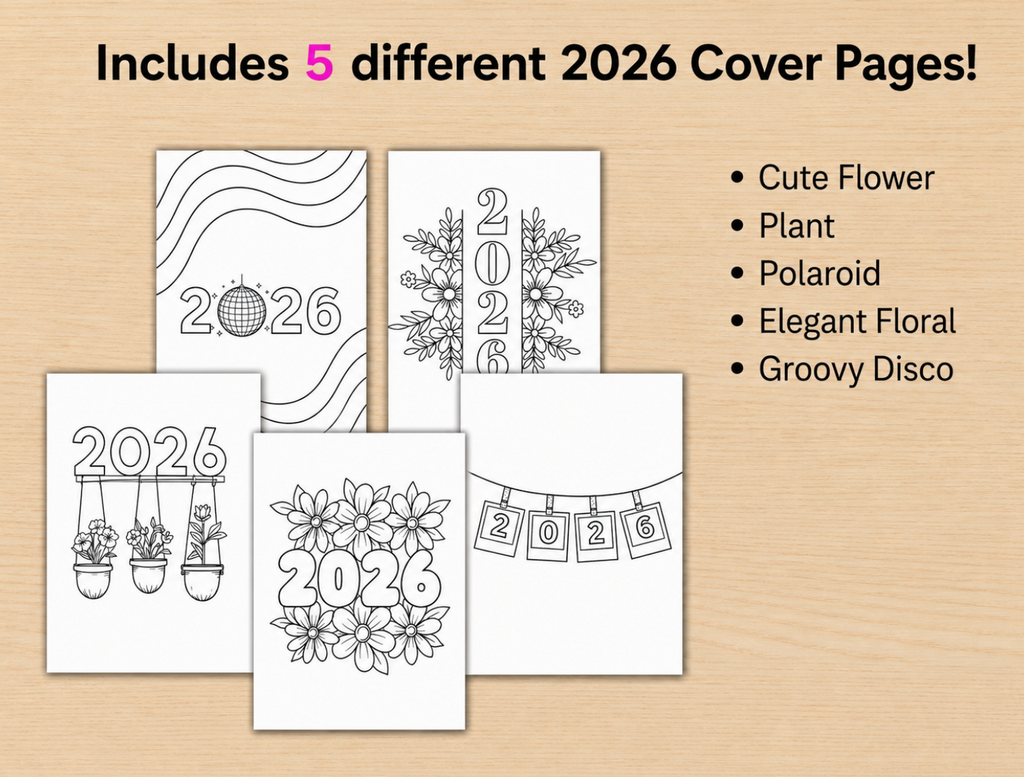 2026 BIG Journal Bundle - PRINTABLE Journal Pages - Digital Planner Pages - A5 & A4 Size - 2026 Journal - Digital Download - 194 Pages
