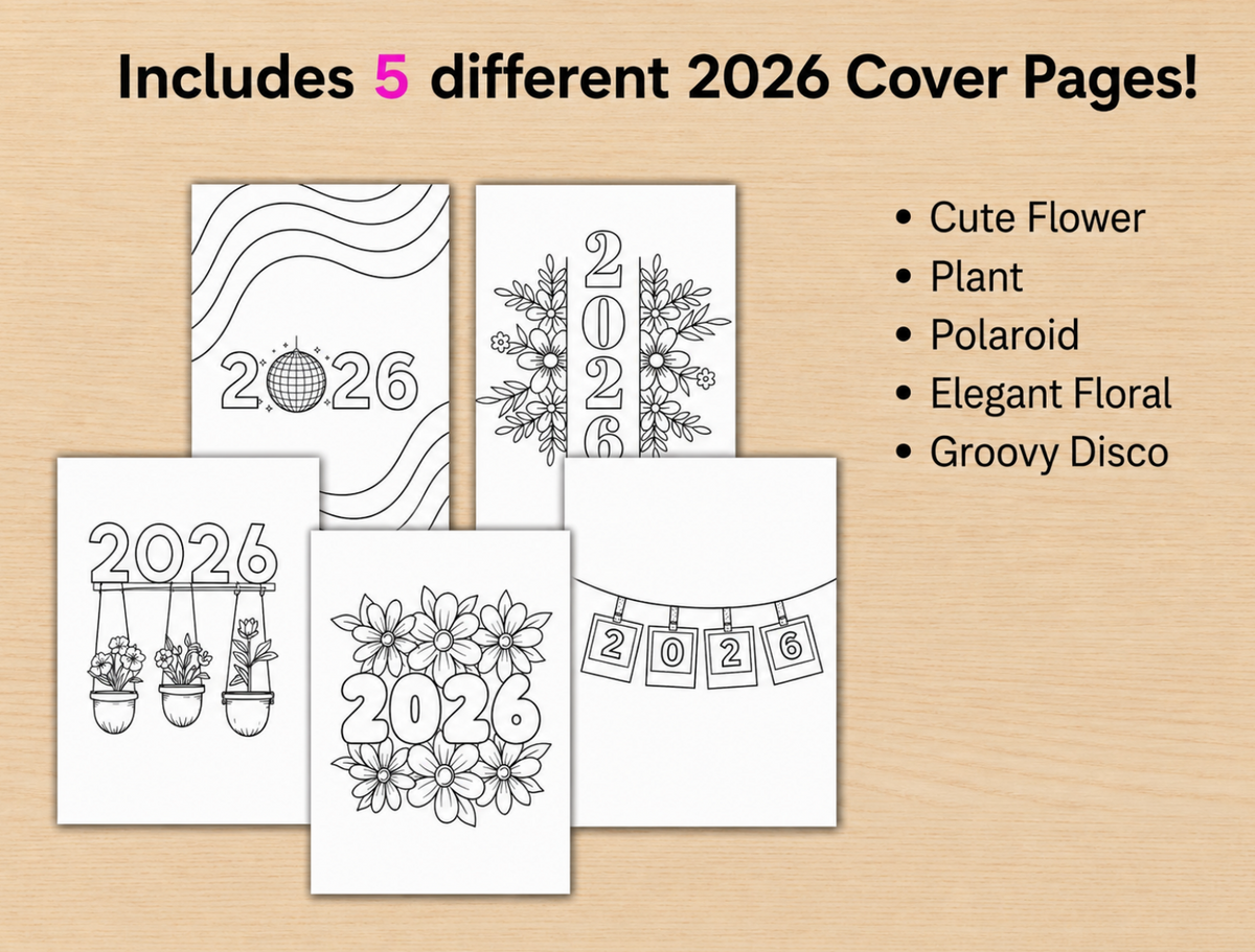 2026 BIG Journal Bundle - PRINTABLE Journal Pages - Digital Planner Pages - A5 & A4 Size - 2026 Journal - Digital Download - 194 Pages