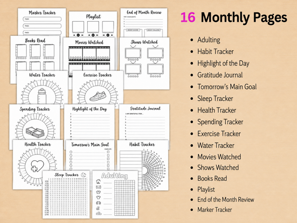 2026 BIG Journal Bundle - PRINTABLE Journal Pages - Digital Planner Pages - A5 & A4 Size - 2026 Journal - Digital Download - 194 Pages