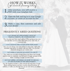 Wedding Planning Spreadsheet - Google Sheets Template | Budget Tracker, Checklist, Seating Chart, Timeline, Tips | Blue Digital Planner