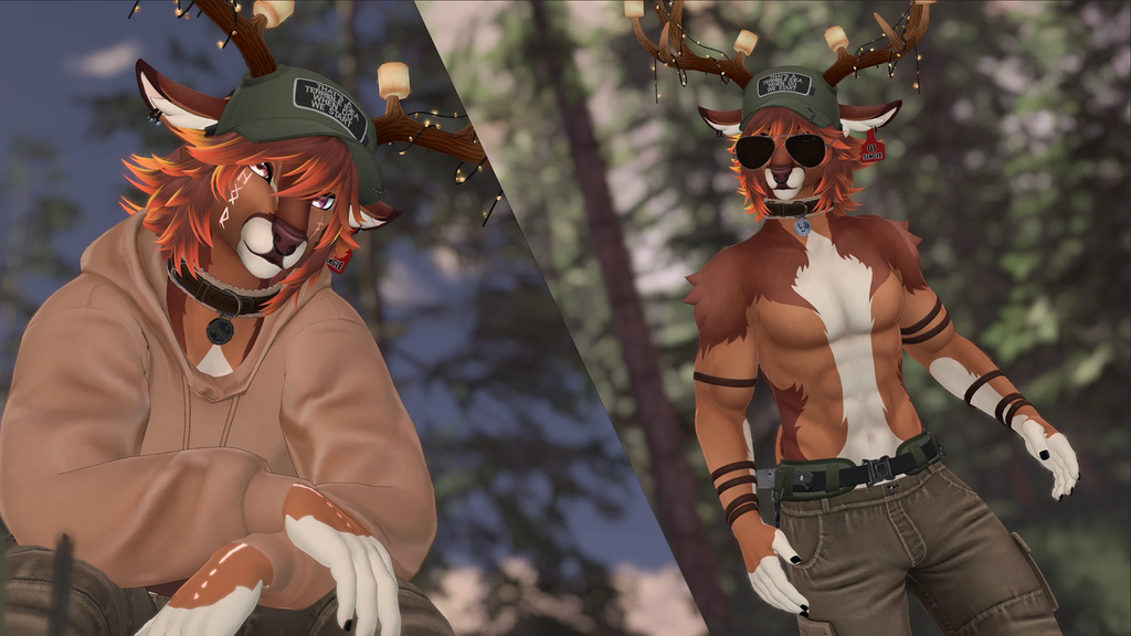 Elliot Deer/Goat/Ram Furry Vrchat 3.0 (PC + QUEST FACETRACKING)