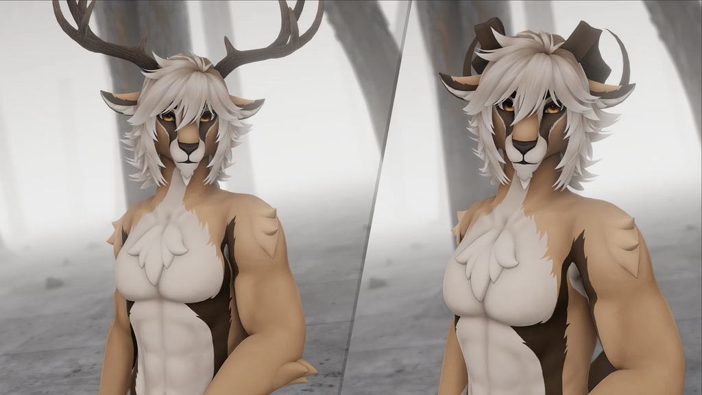 Elliot Deer/Goat/Ram Furry Vrchat 3.0 (PC + QUEST FACETRACKING)