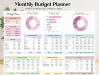 Monthly Budget Planner – English, Google Sheets,