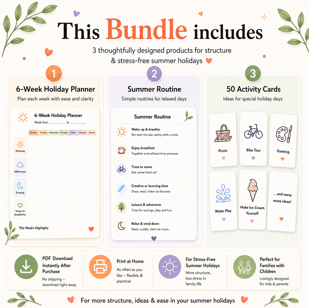 Summer Holiday Planner for Kids