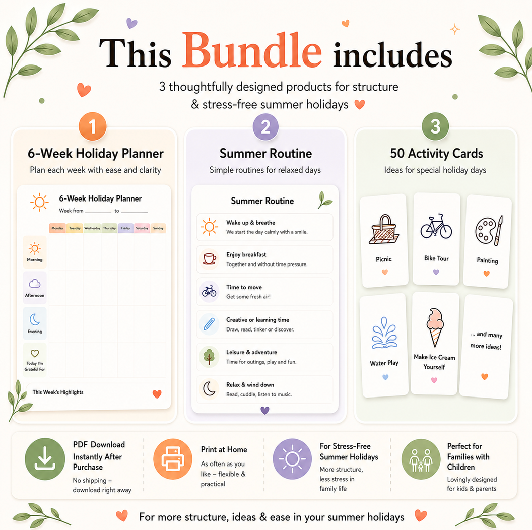 Summer Holiday Planner for Kids