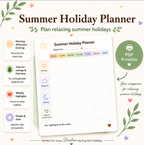 Summer Holiday Planner for Kids