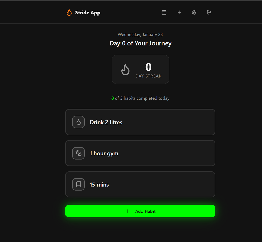 Stride | Habit & Goal Tracker App (Price Doubled Due to Demand)