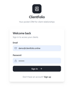 Client Folio | "Pocket CRM App" for Pros (Price Doubled Due to Demand)
