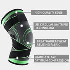 Knee Compressions Sleeve with Adjustable Straps for Running Working All Day