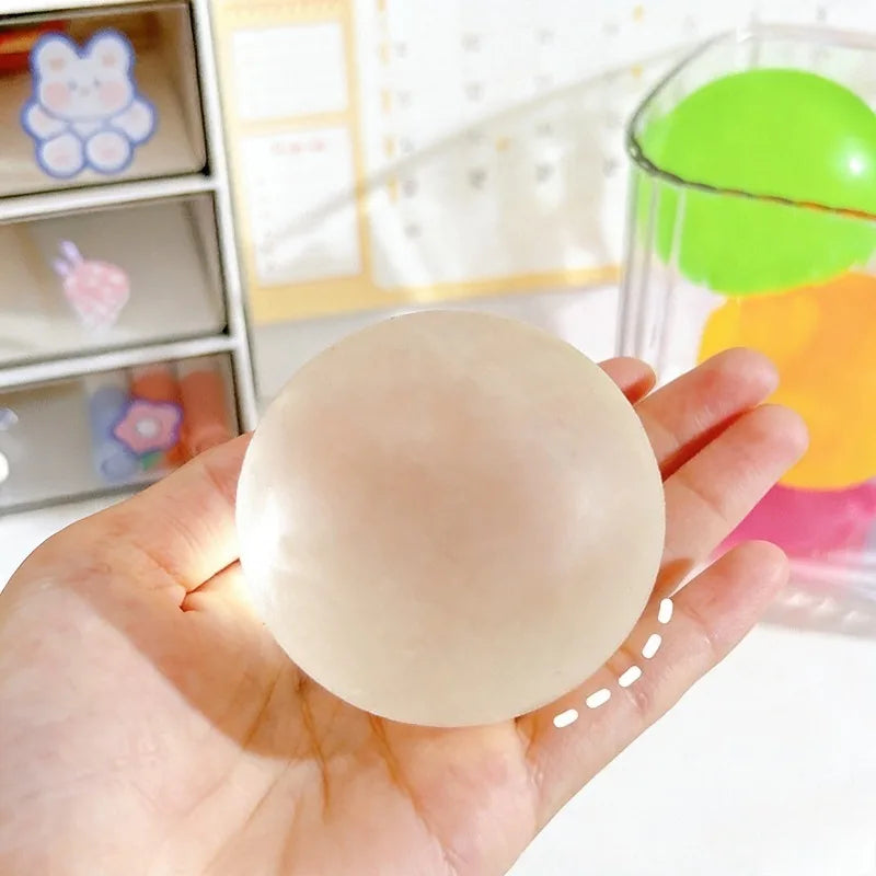 Squishy White Transparent Maltose Squeeze Toy | Slow Rebound Stress Relief Fidget Toy